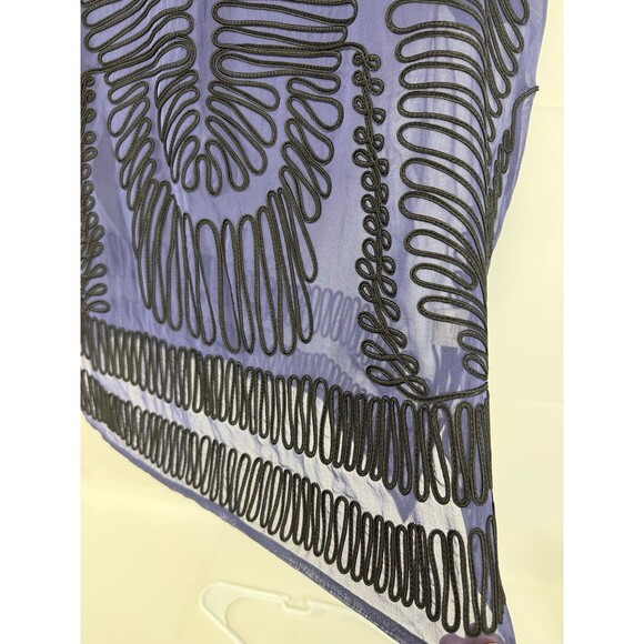 Cluny Women’s Blouse Size 12 NWT MSRP $398 Beautiful Stitching See Through - Picture 2 of 6